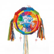 Pull pinata Happy Birthday d�pliable