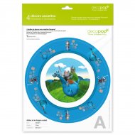4 D�cors Assiettes Decopop Arthur et le dragon volant