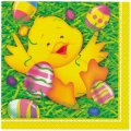 16 serviettes poussin