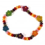 Bracelet Fleurs multicolores