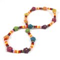 Collier Fleurs multicolores