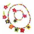 Parure collier, bracelet, clips cheveux