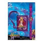 Set cadeau montre digitale et porte-monnaie Hannah Montana.