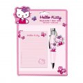 Stylo et bloc notes Hello Kitty