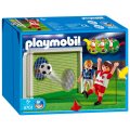 Joueurs de foot avec but Playmobil