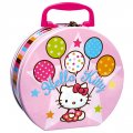 Mallette m�tal ronde Hello Kitty