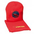 Bonnet et écharpe Spiderman rouge