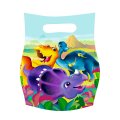 6 pochettes cadeaux dinosaures