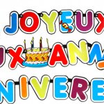 Guirlande Joyeux Anniversaire et g�teau
