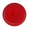 10 assiettes rouges