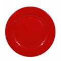 6 grandes assiettes rouges