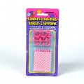 Bougies roses avec supports