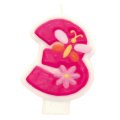 Bougie Pink Flowers 3 ans