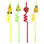 2 pailles fruits