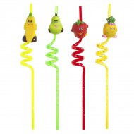 2 pailles fruits