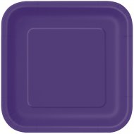 16 Assiettes Pourpre Carr�es