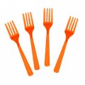 8 fourchettes oranges