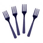 8 fourchettes noires