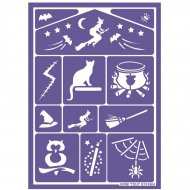 Pochoirs de Maquillage Magie et Sorcière