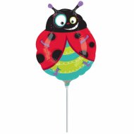 Ballon sur Tige Coccinelle