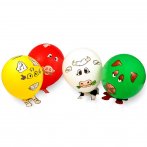 4 ballons à décorer avec stickers