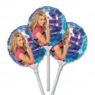 3 Ballons sur Tige Hannah Montana
