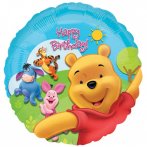 Ballon h�lium Winnie Happy Birthday