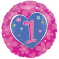 Ballon h�lium Coeur 1 an