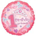 Ballon h�lium 1er Anniversaire Princesse