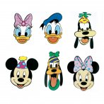 4 Masques Mickey et ses amis
