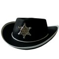 Chapeau de cow-boy noir