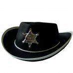 Chapeau de cow-boy noir