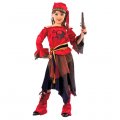 Costume Pirate fille rouge