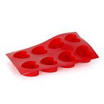 Moule souple 8 Coeurs