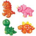 4 Dinosaures � plat en p�te d'amandes