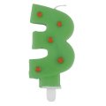 Bougie � pois 3 ans