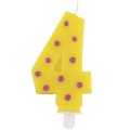 Bougie � pois 4 ans