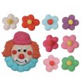 T�te de Clown et Fleurs en sucre