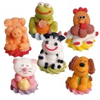 6 animaux de la ferme 3D