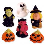 6 figurines Halloween 3D