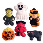 6 figurines Halloween � plat