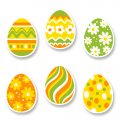 6 plaquettes Oeufs de P�ques