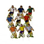 8 Footballeurs sur pic en papier