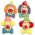 4 t�tes de clowns en sucre