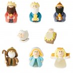 Coffret de nativit� en sucre gelifi�
