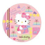Disque en azyme Hello Kitty fait du shopping