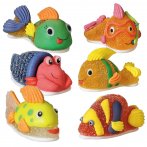 6 Poissons en sucre g�lifi�