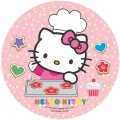 Disque en sucre Hello kitty petit chef