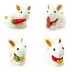 2 lapins en sucre 3D