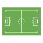 Plaque de terrain de foot en azyme